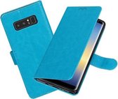 BestCases.nl Turquoise Portemonnee booktype hoesje Samsung Galaxy Note 8