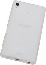 Hoesje voor Sony Xperia M4 Aqua TPU Transparant Wit