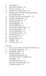 Pagina 21 van 'De Opluchting' met inhoudsopgave.