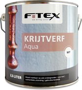 Fitex Krijtverf Aqua - Krijtverf - Dekkend - Binnen - Water basis - Mat - Wit