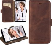 Bouletta - Samsung Galaxy S9 Plus leder BookCase hoesje (Antic Coffee)