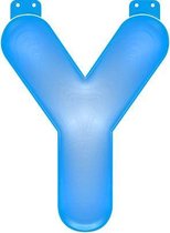 Opblaas letter Y blauw