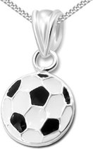 Princess Ketting Football - 925 Zilver E-Coating - Sport - ∅9mm - 38cm