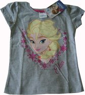 Grijs t-shirt van Disney Frozen, Elsa maat 110