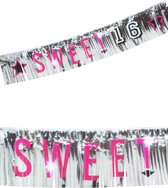BOLAND BV - Sweet 16 verjaardag slinger - Decoratie > Raumdekoration