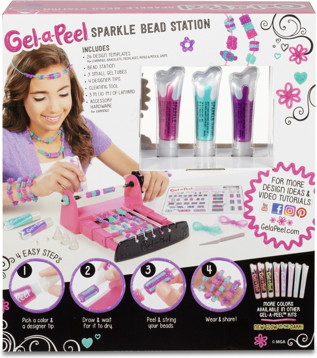 | Gel A Peel Glitterkralen Ontwerpstation Gel a Peel 3D ontwerpstation