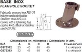 Vlaggenstok socket/voet (32x48x68x43mm) (GS73313)
