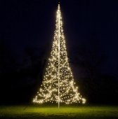 Fairybell Vlaggenmast Kerstverlichting - 6 meter - Warm wit - 600 LEDs