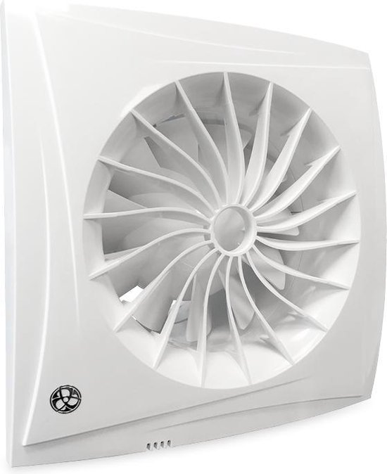 Badkamer/toilet ventilator Blauberg Sileo - Ø 100mm - MET TIMER (SILEO100T)