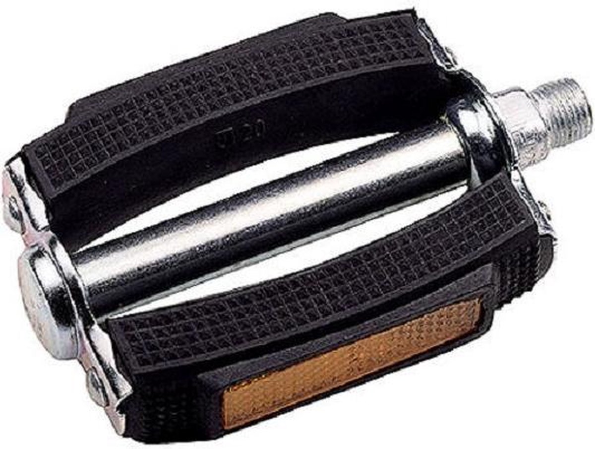 Union Sportieve fietspedalen - PVC & staal - 10x7.5 cm - Kogellagers - Zwart