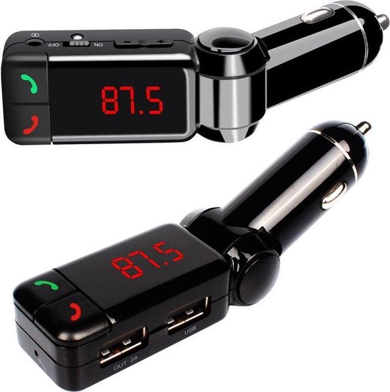 Bluetooth Handsfree Carkit + FM Transmitter + 2 USB poorten - Premium  Kwaliteit | bol.com