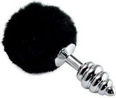 Geribbelde Bunnytail Buttplug
