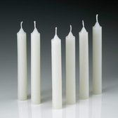 Witte dinner kaarsen 4 u - Pack of 72