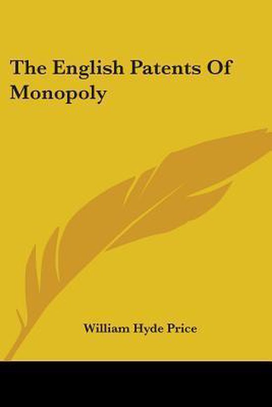 The English Patents of Monopoly - cover