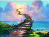 Diamond Painting Pakket – Stairway To Heaven – 40 x 50 cm - Maak de Mooiste Schilderijen Helemaal Zelf