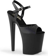 Pleaser Sandaal met enkelband, Paaldans schoenen -39 Shoes- XTREME-809 Paaldans schoenen Zwart