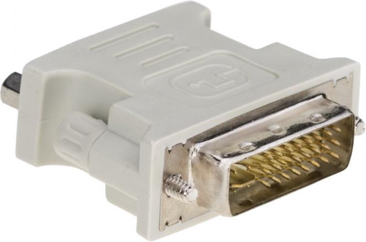 Akyga VGA-F/DVI-M DVI 24+5 Blauw, Wit