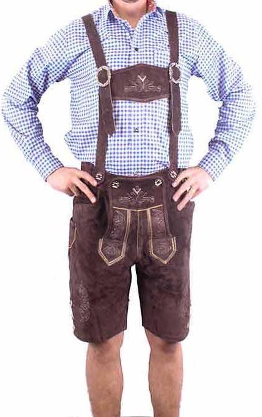 Lederhose voor mannen - korte lederhosen - retro-short - oktoberfest kleding - 100 leder - mt 52 - Cadeaus & gadgets kopen? | Korting tot 40