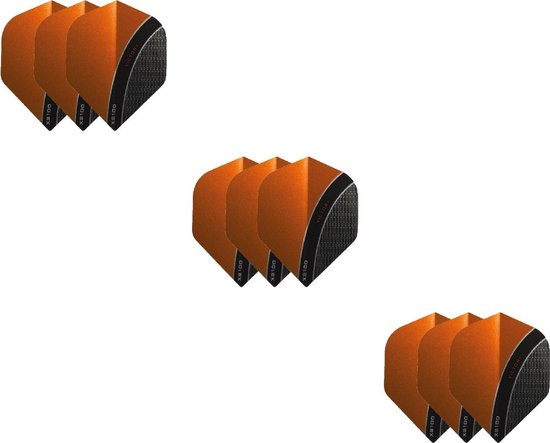 Thumbnail van een extra afbeelding van het spel 3 Sets (9 stuks) XS100 Curve flights Multipack - Oranje