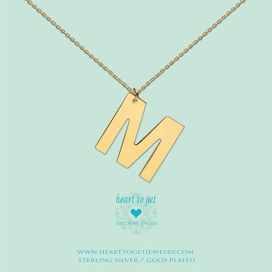 Heart to Get Big Initial letter M Ketting LB154INM16G