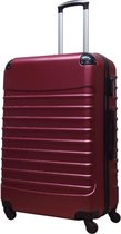 Valise de voyage Royalty Rolls à roulettes 95 litres - légère - serrure à combinaison - rouge bordeaux