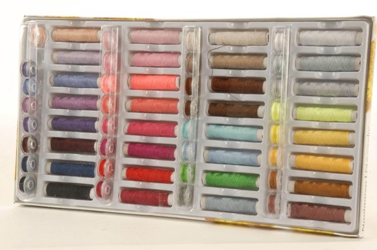 Naaidraad - Naaigaren 64 Stuks - Alle Kleuren Naaigerei | bol