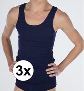 3x Navy Beeren heren hemd - maat M