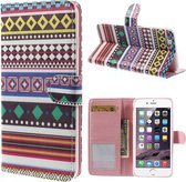 Apple iPhone 6 Plus Stand Case Hoesje Ruitpatroon