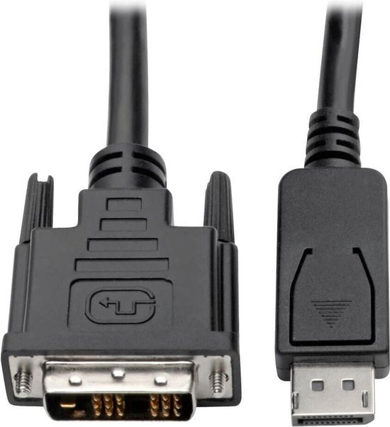 Foto: Tripp lite p581 003 displayport to dvi d adapter cable m m dp with latches 1920 x 1200 1080p 60 hz 3 ft tripplite