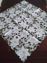 Home Trend - Tafelkleed - 85x85 cm - Flower