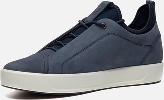 Ecco Soft 8 lage sneakers blauw - Damesschoenen.nl