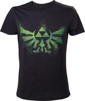 Nintendo Zelda Heren Tshirt -XXL- Green Logo Zwart