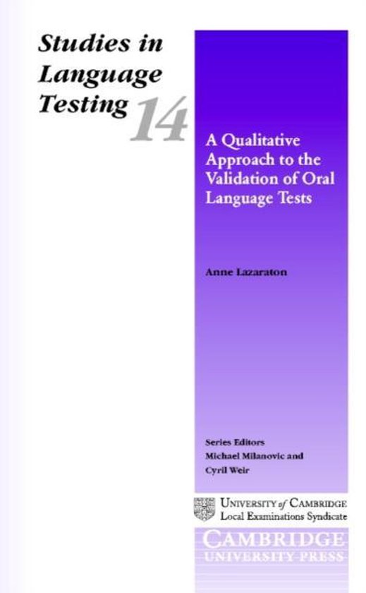 Studies in Language TestingSeries Number 14-A Qualitative Ap ... - cover