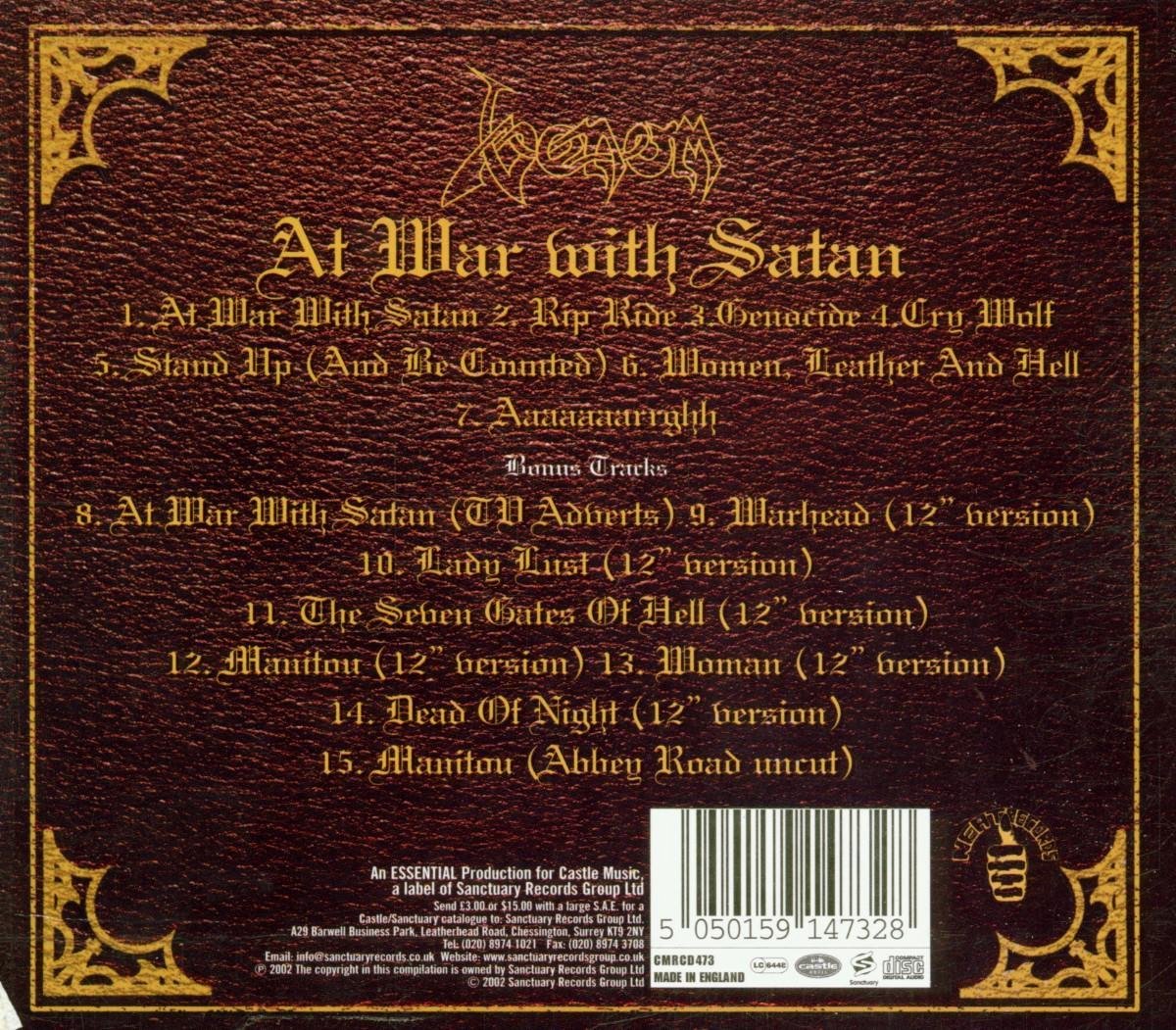 At War With Satan, Venom CD (album) Muziek