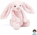 Jellycat - Bashful Konijn - Medium - Pink Bunny - Knuffel - 31 cm