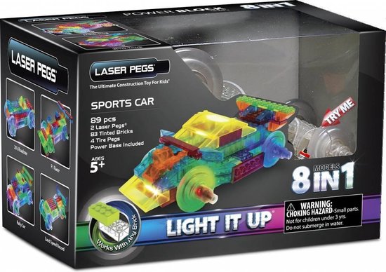 Laser Pegs Sportwagen 8 in 1