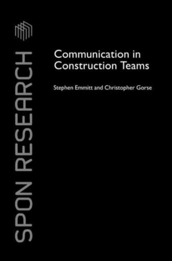 Communication in Construction Teams - cover