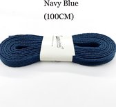 2 Paar Mooie schoenveters | 100 cm | Navy Blue