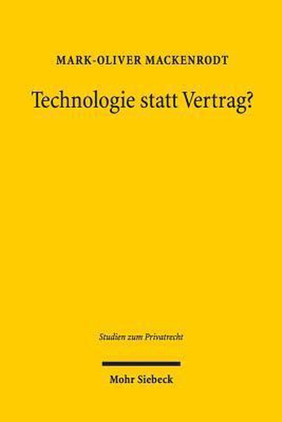 Technologie statt Vertrag? - cover