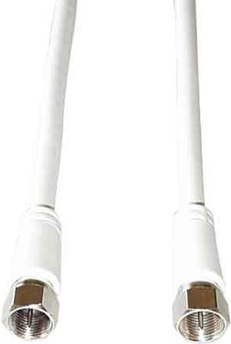e+p FA 25 2.5m F plug F plug Wit coax-kabel