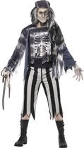 Spook & Skelet Kostuum | Spook Piraat | Man | Small | Halloween | Verkleedkleding