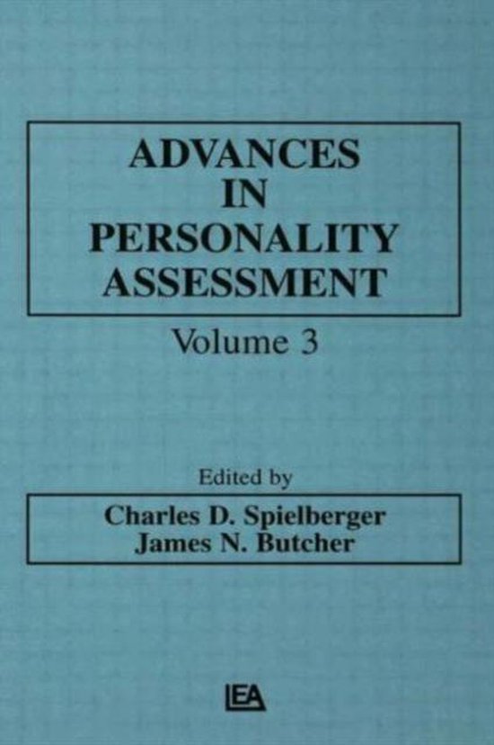 Advances in Personality Assessment Series- Advances in Perso ... - cover
