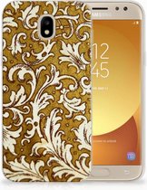 Geschikt voor Samsung Galaxy J5 2017 TPU Hoesje Design Barok Goud