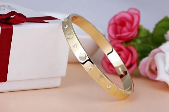 Armband stainless steel - goudkleurig | bol.com
