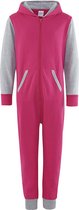 Onesie Contrast all-in-one KLEUR Hot Pink / Heather Grey  MAAT  S-M