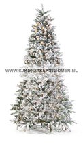 Royal Christmas Flock Kunstkerstboom - 240 cm - 450 LED lampjes - 1376 besneeuwde takken