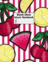 Blank Sheet Music Notebook