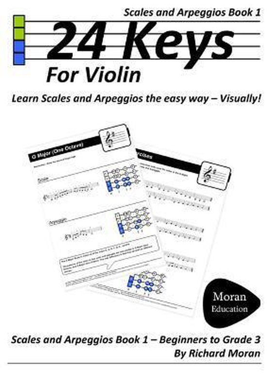 24 Keys Scales and Arpeggios for Violin Book 1, Richard Moran