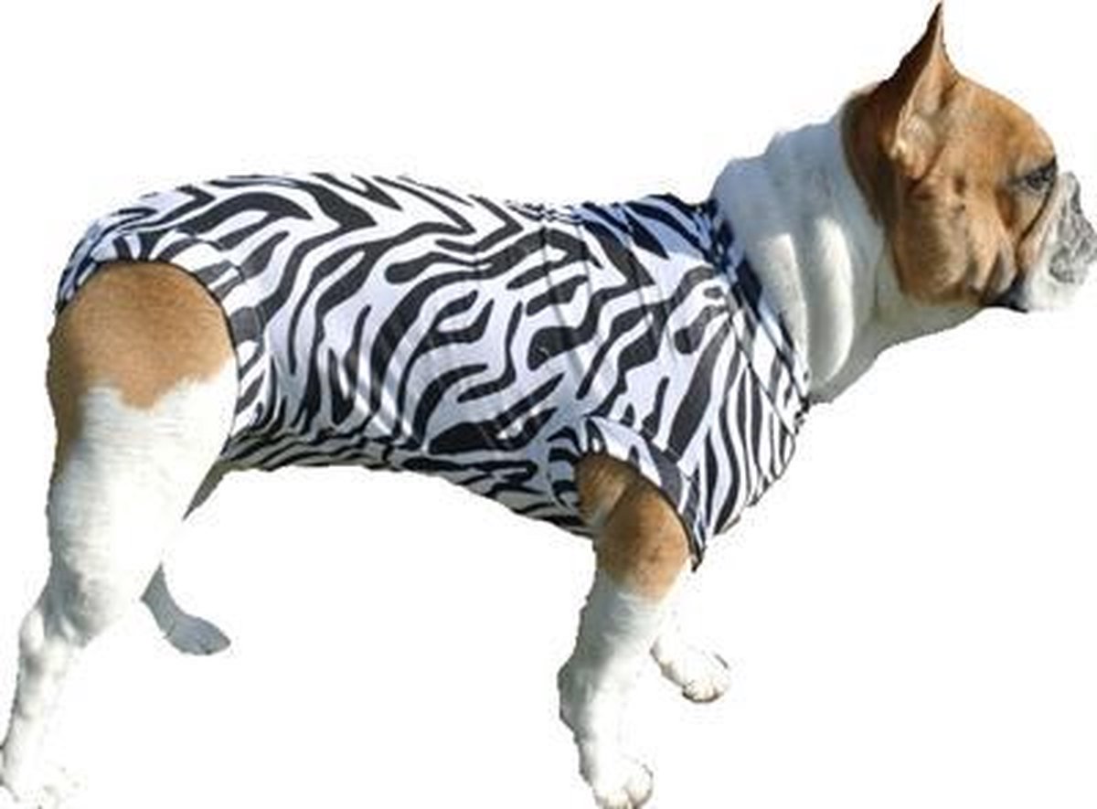 Medical Pet Shirt Hond Zebra Print - M - Medical Pet Shirt