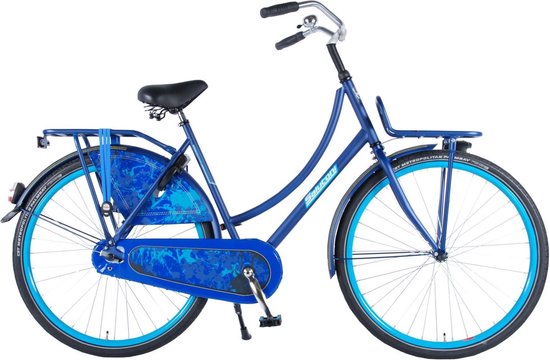 SALUTONI Urban Transport fiets Jeans - Unisex - 28 inch - 50cm - Blauw -  95% afgemonteerd | bol.com